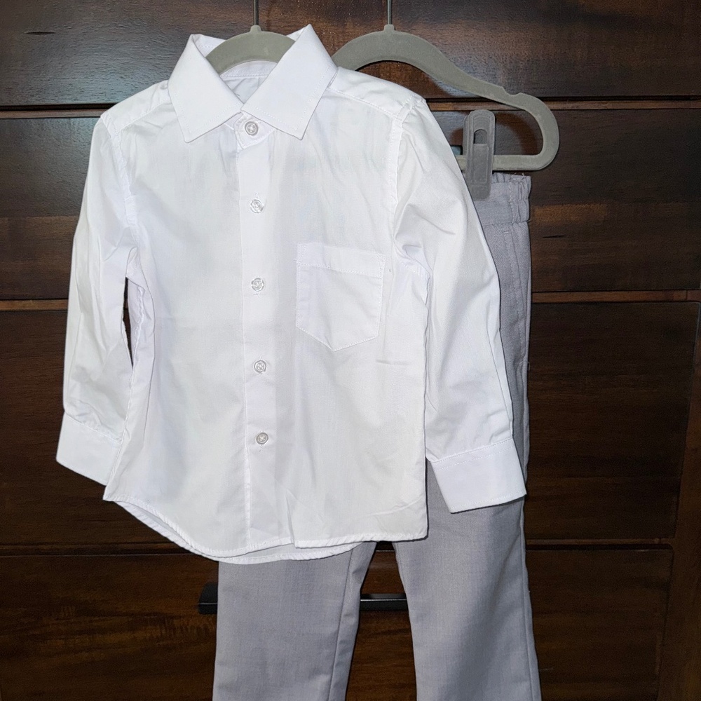 Spring Notion Boys' Dress Pants and Shirt Size 3T